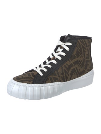 Fendi Zucca FF Logo Canvas Sneakers
