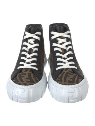 Fendi Zucca FF Logo Canvas Sneakers