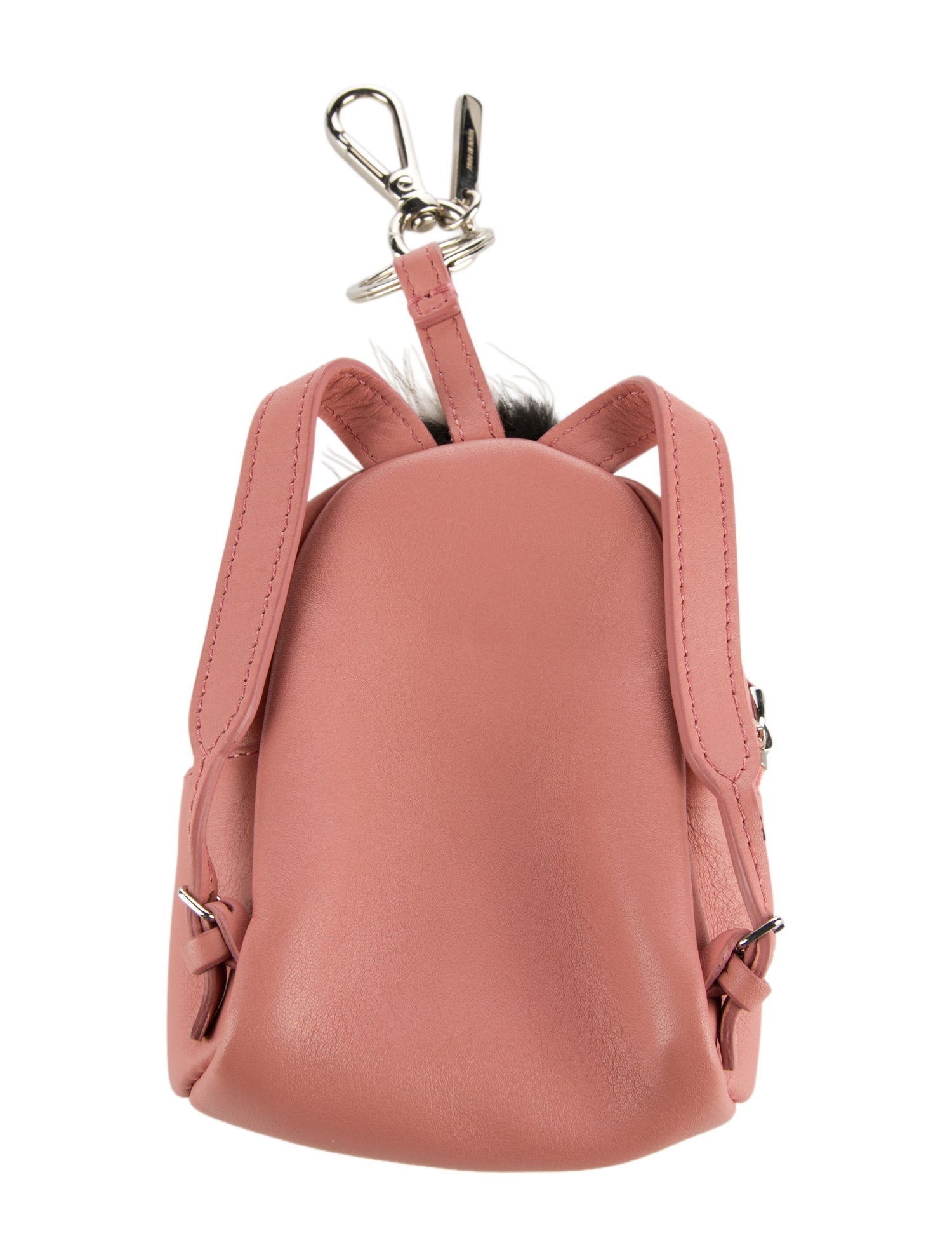 Fendi Leather Monster Backpack Keychain
