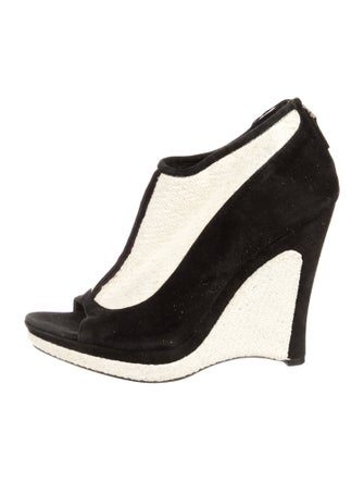 Fendi Suede Colorblock Pattern Boots