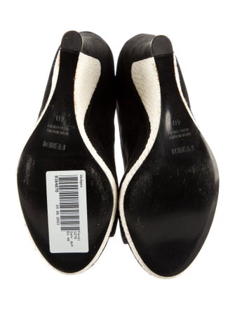 Fendi Suede Colorblock Pattern Boots