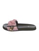 Fendi Zucca FF Logo Satin Slides