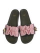 Fendi Zucca FF Logo Satin Slides