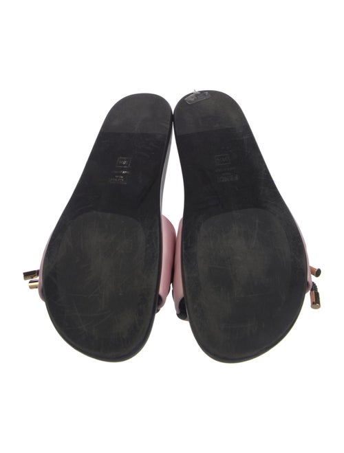 Fendi Zucca FF Logo Satin Slides