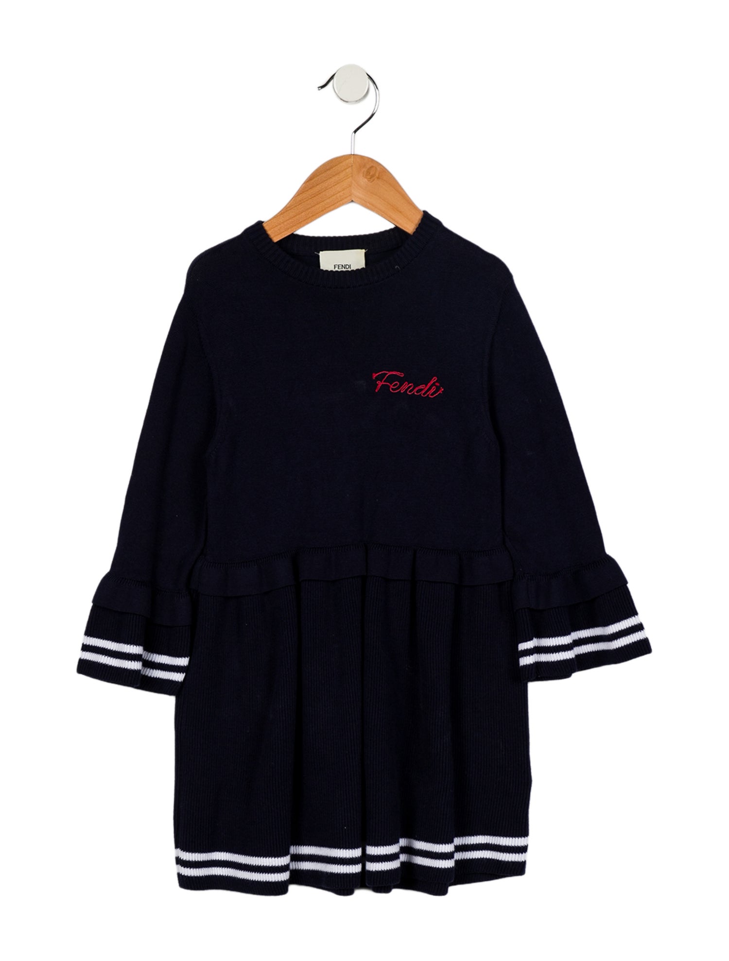 Fendi Toddler Girls' Long Sleeve Sweater Dress