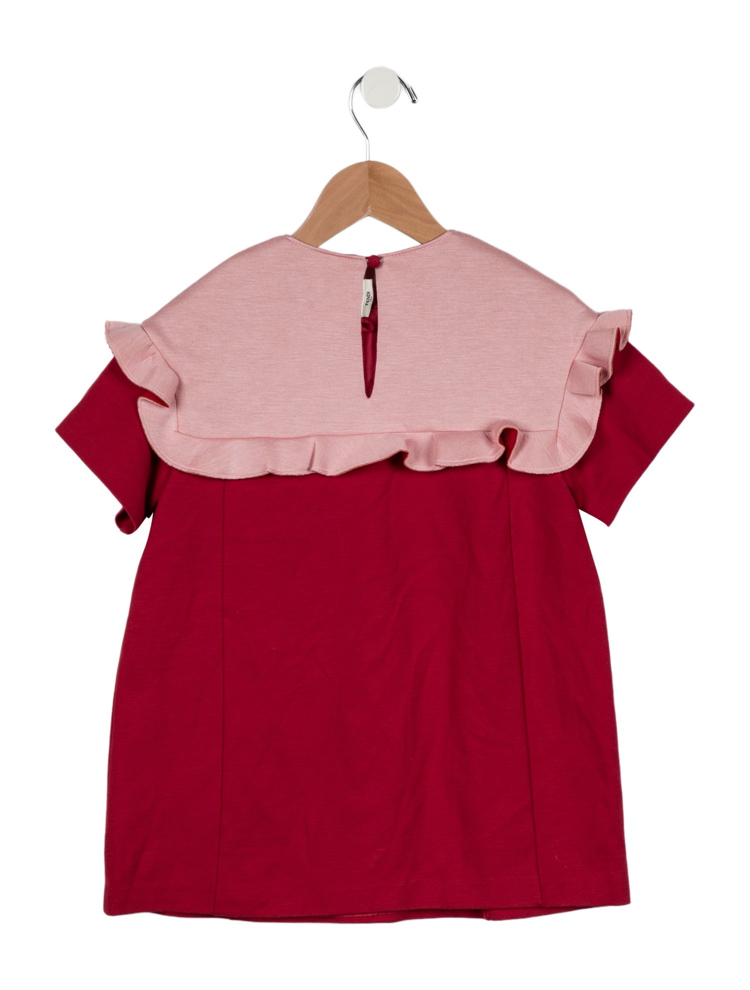 Fendi Toddler Girls' Ruffled Trim Dress