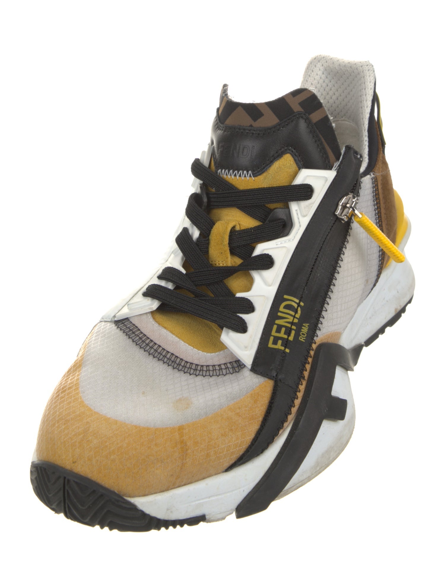 Fendi Zucca FF Logo Mesh Sneakers