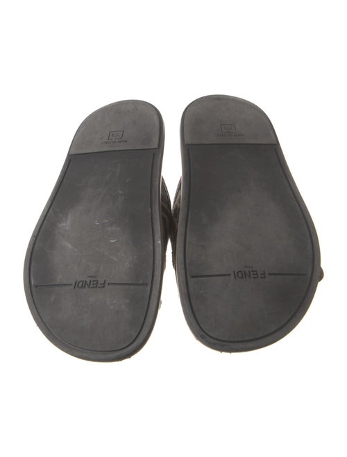 Fendi Zucca FF Logo Canvas Slides