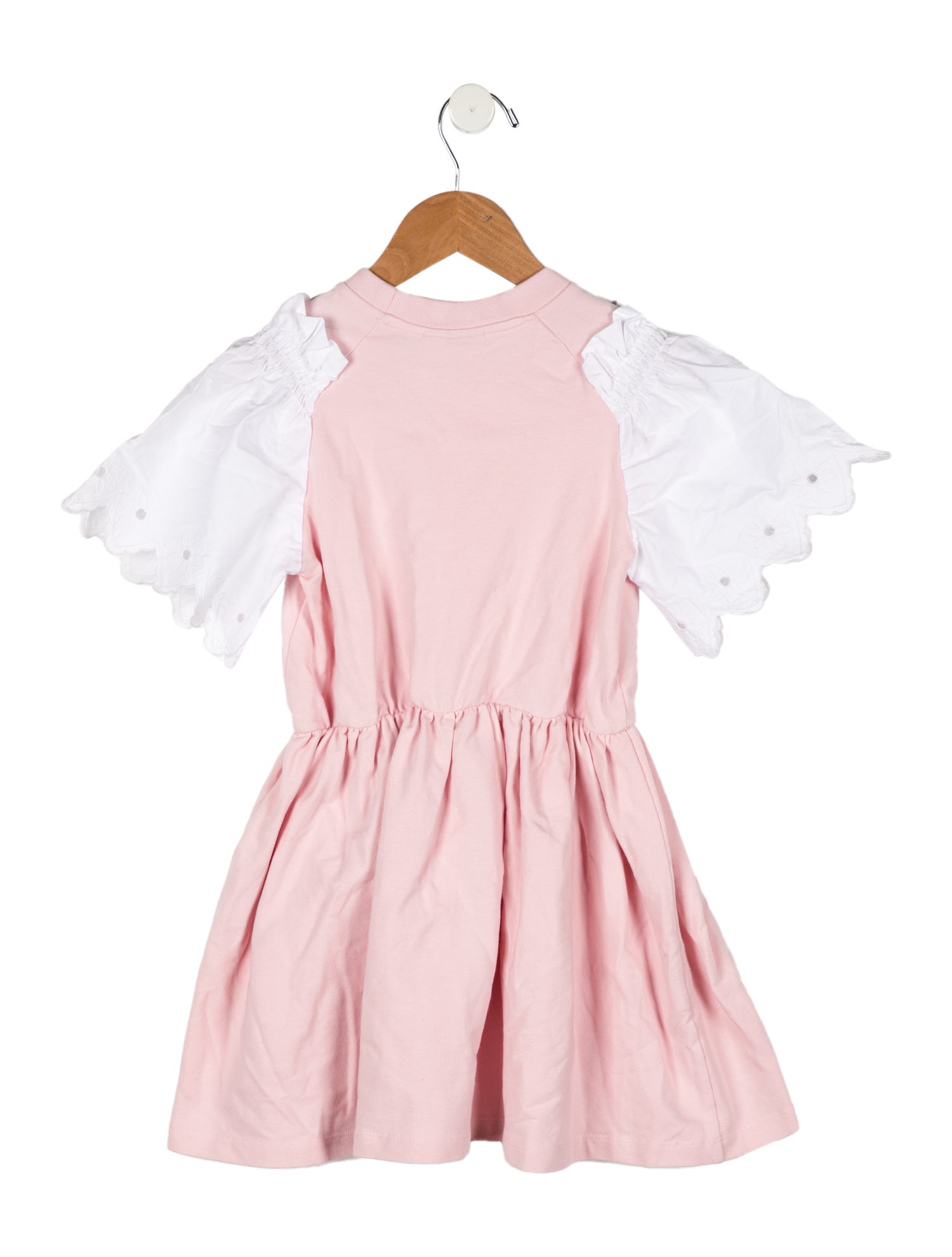 Fendi Toddler Girls' Embroidered Short Sleeve Dress