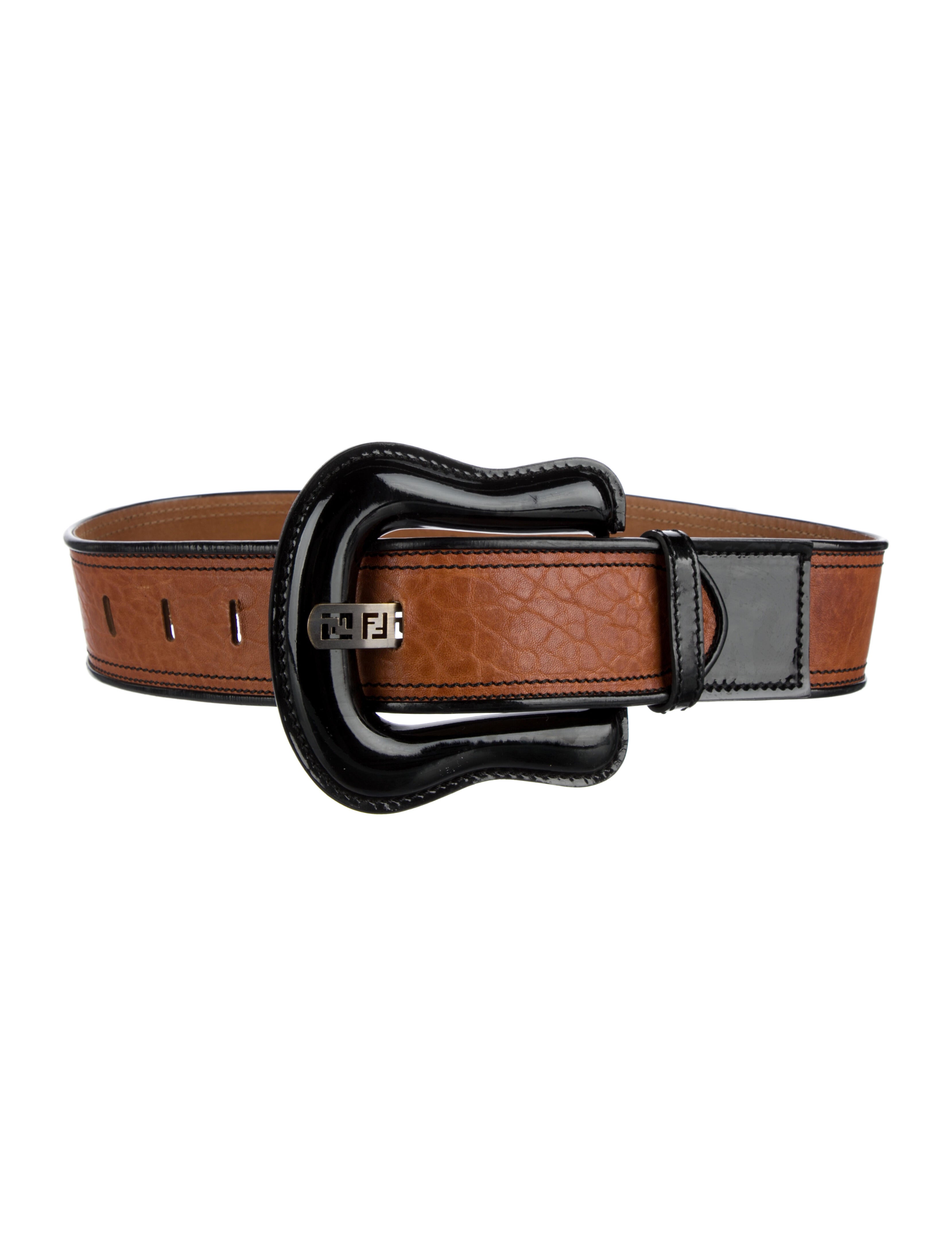Fendi Zucca FF Logo Wide Belt
