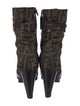Fendi Zucca FF Logo Canvas Boots