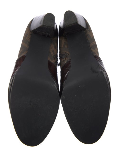 Fendi Zucca FF Logo Canvas Boots