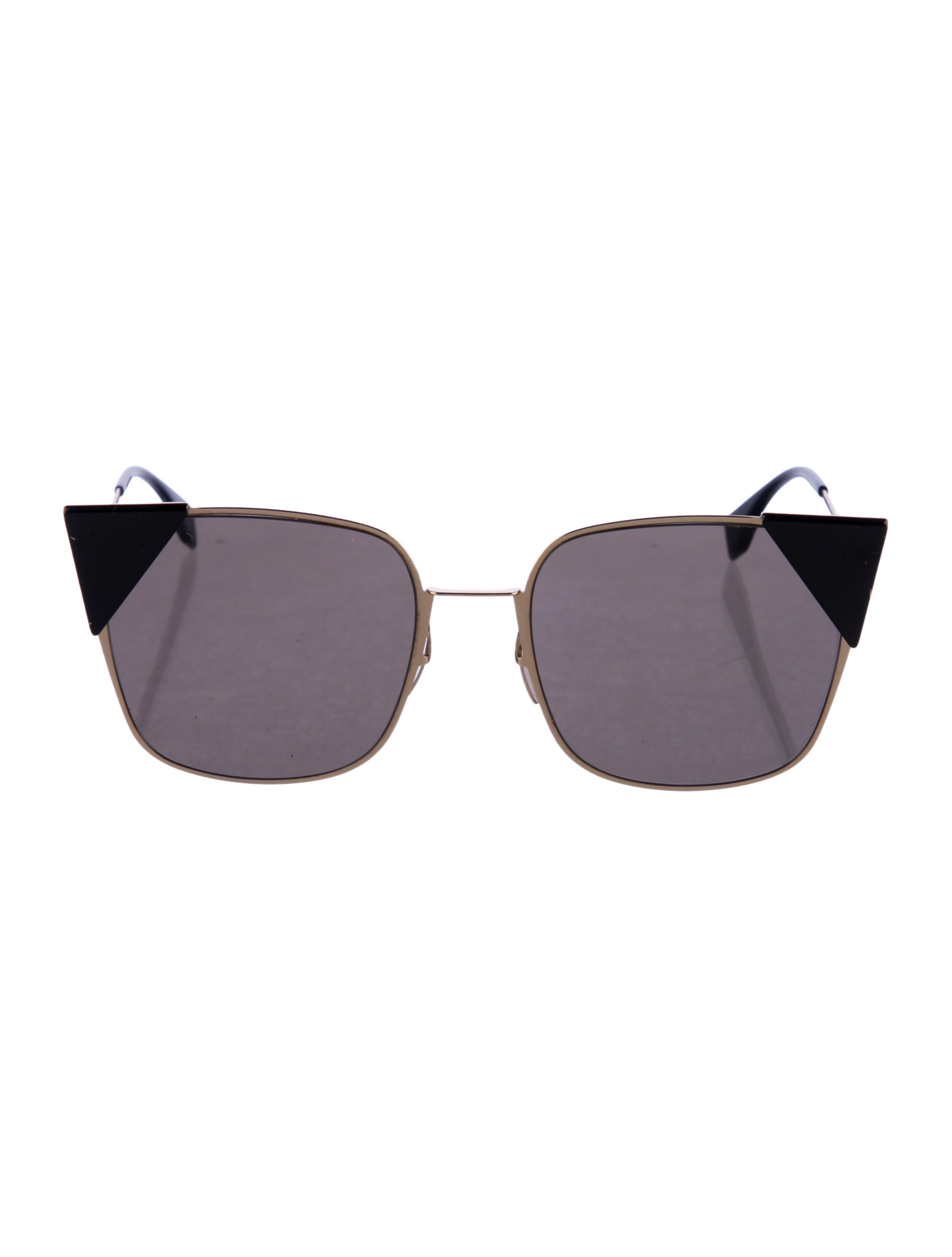 Fendi Cat-Eye Mirrored Sunglasses