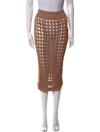 Fendi Patterned Midi Length Skirt