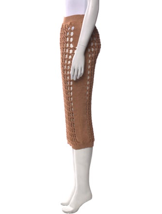 Fendi Patterned Midi Length Skirt