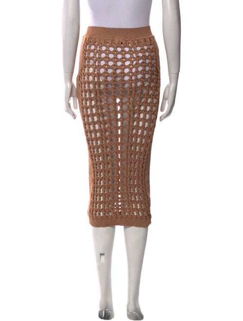 Fendi Patterned Midi Length Skirt