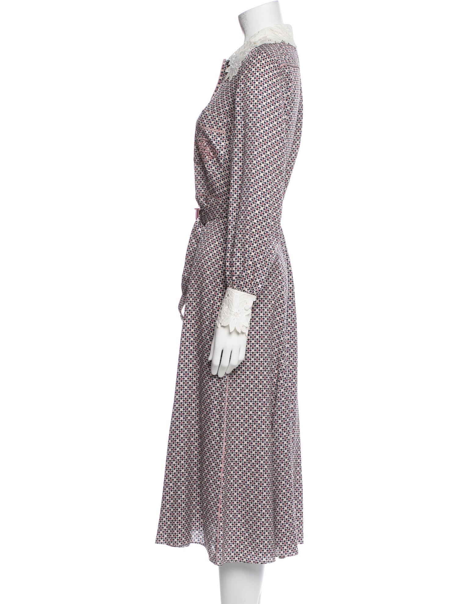 Fendi Silk Midi Length Dress w/ Tags