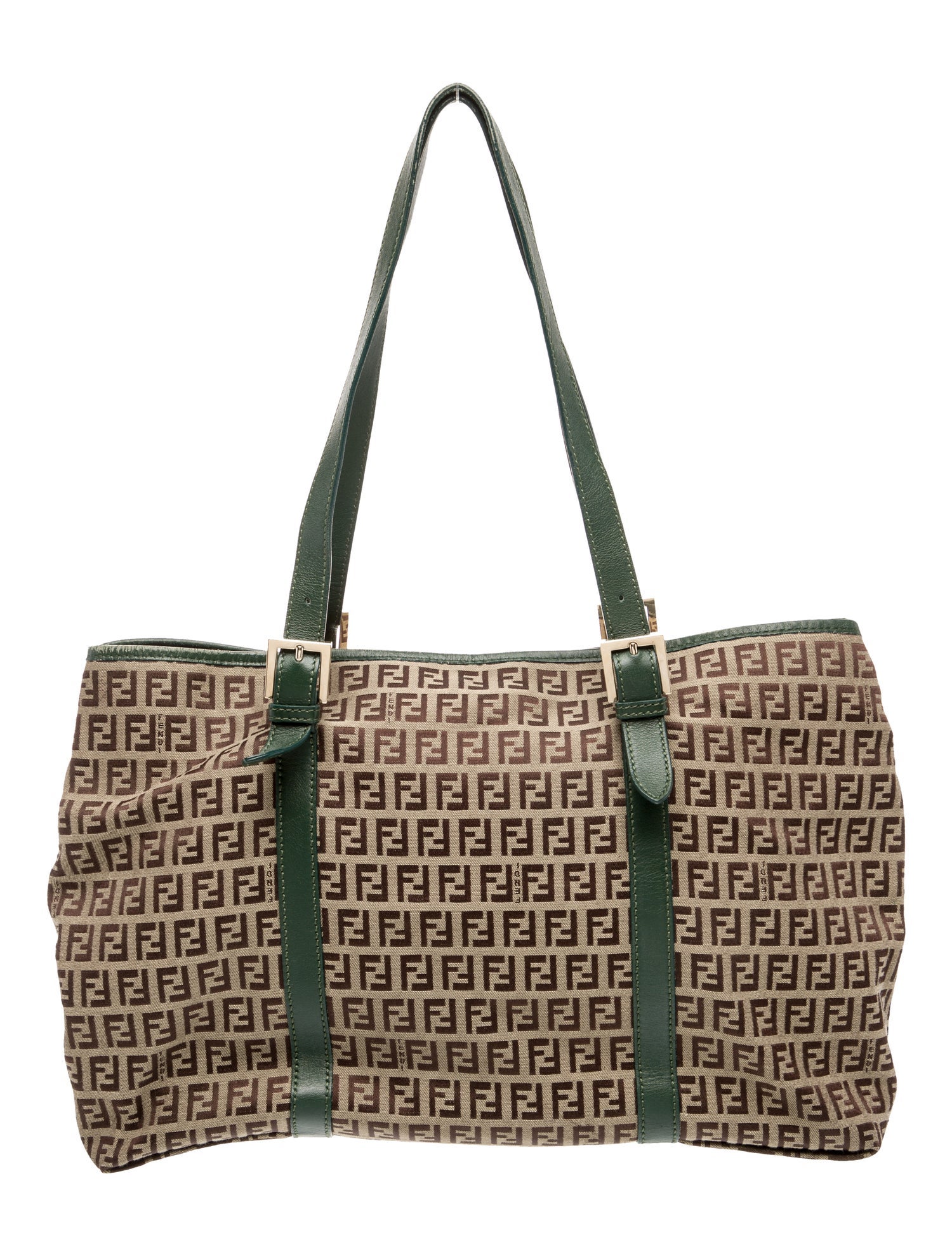 Fendi Zucchino FF Logo Tote Vintage