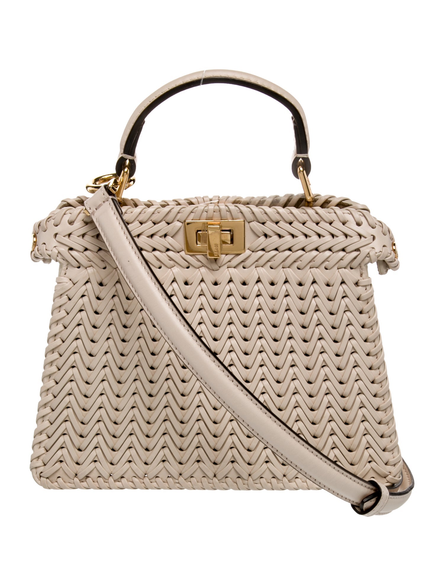 Fendi Leather Peekaboo Mini 2023