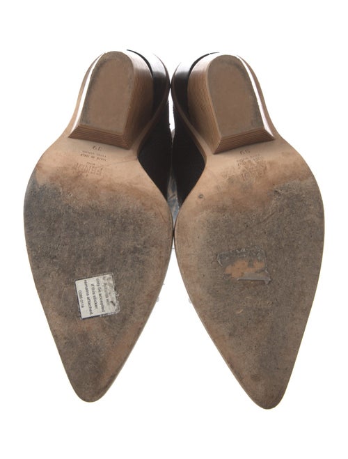 Fendi Zucca FF Logo Leather Sock Boots