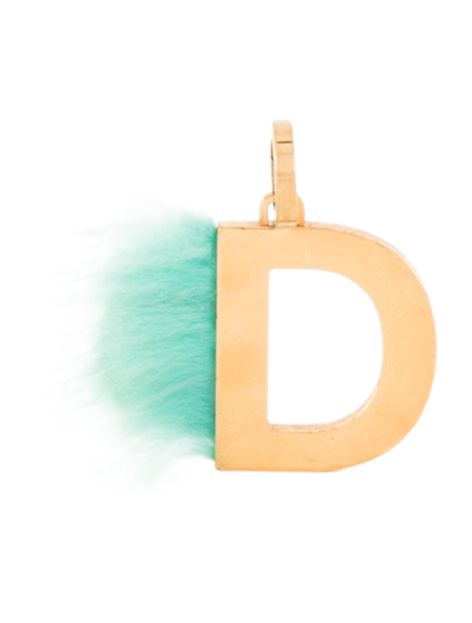 Fendi Fendi Fur ABClick Letter D Charm w/ Tags