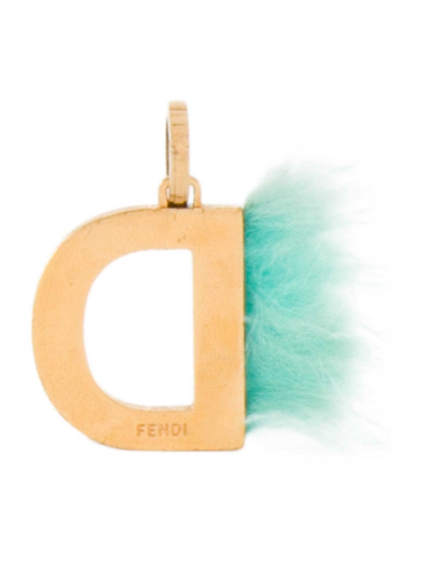Fendi Fendi Fur ABClick Letter D Charm w/ Tags