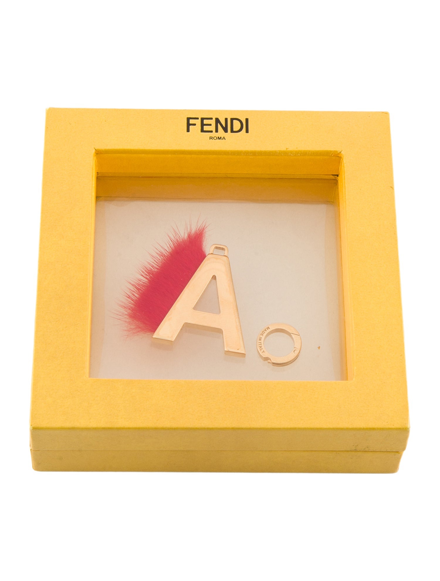 Fendi Fendi Fur ABClick Letter F Charm w/ Tags