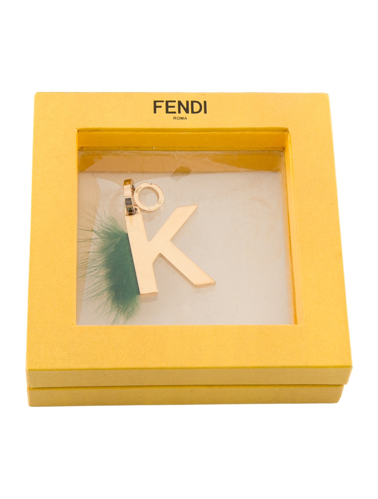 Fendi Fendi Fur ABClick Letter F Charm w/ Tags
