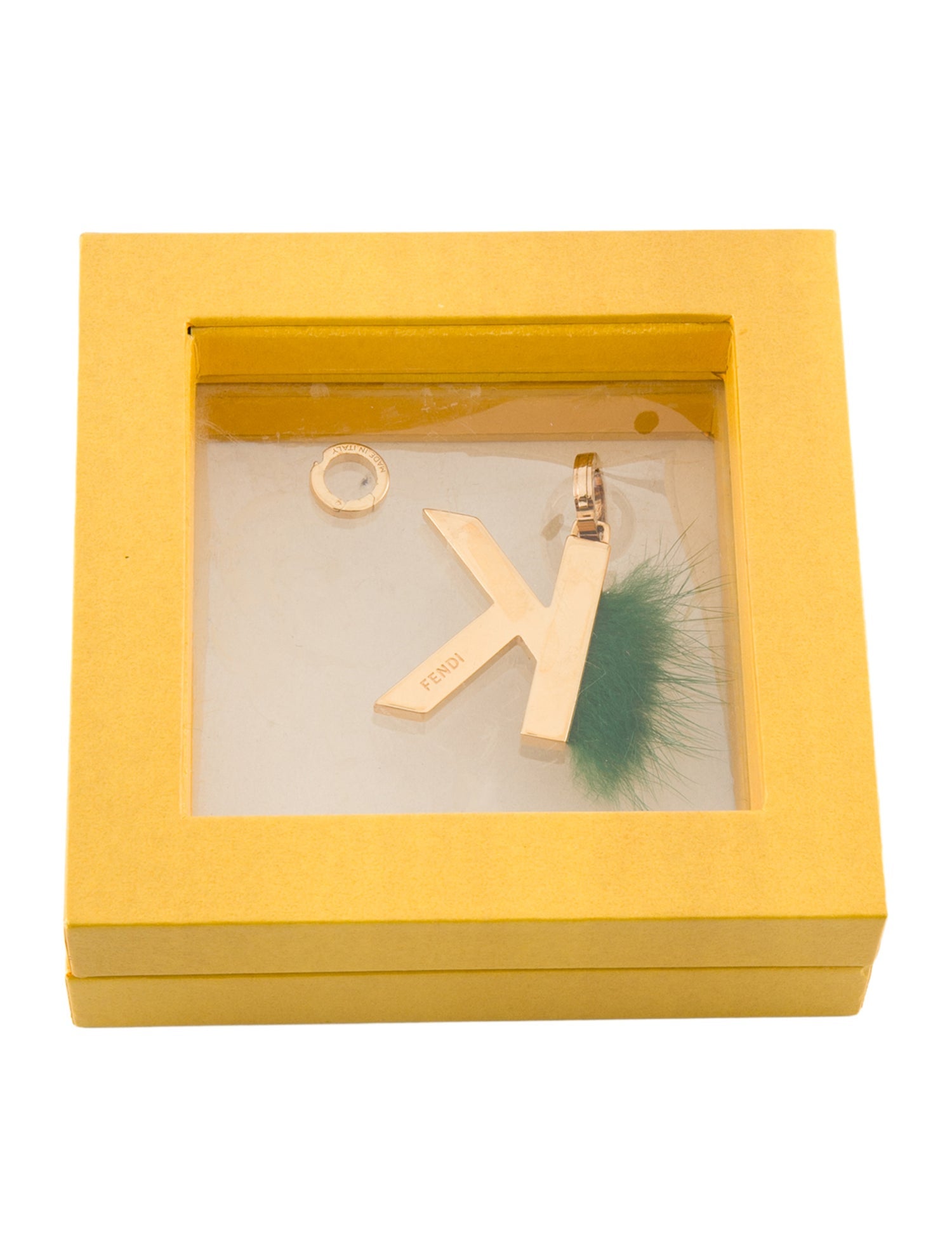 Fendi Fendi Fur ABClick Letter F Charm w/ Tags