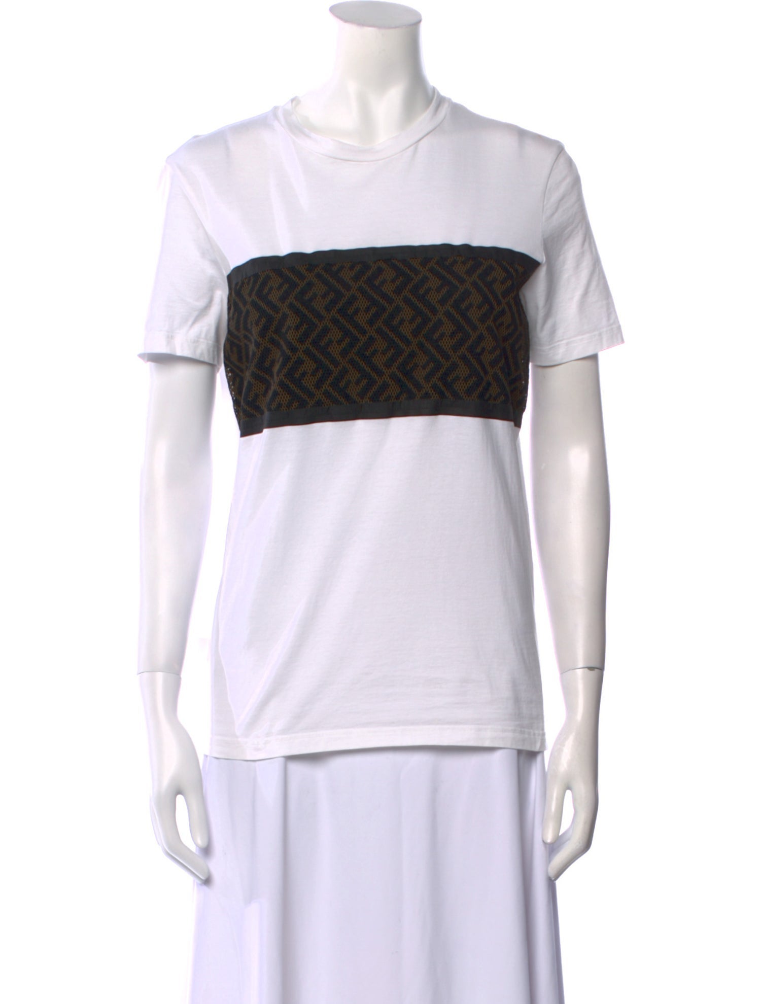 Fendi Graphic Print Crew Neck T-Shirt