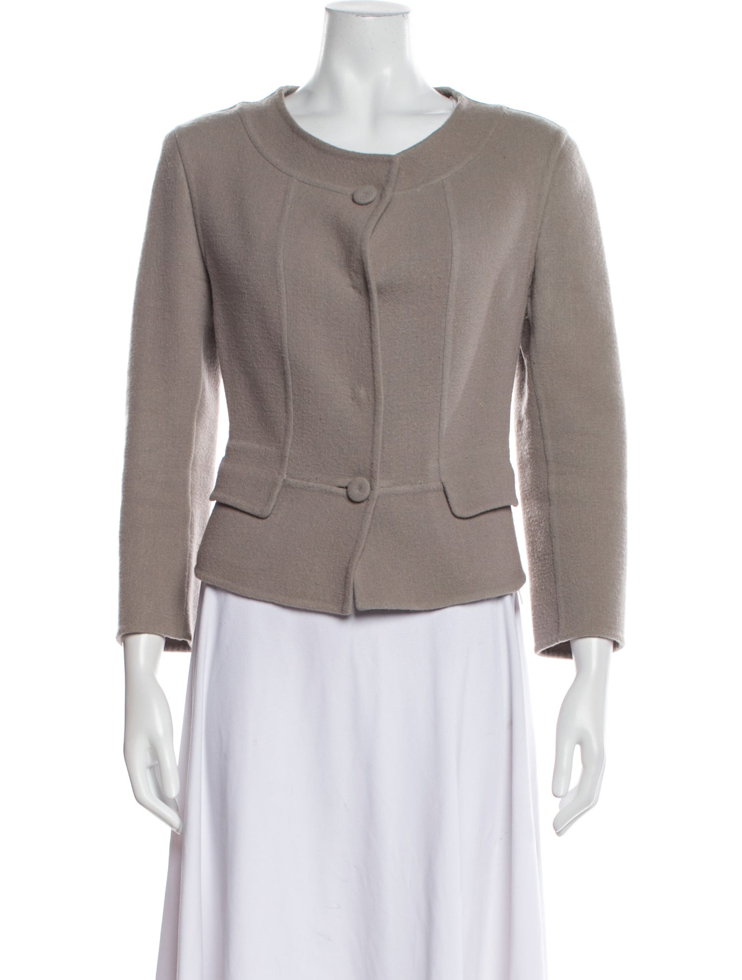 Fendi Virgin Wool Scoop Neck Sweater