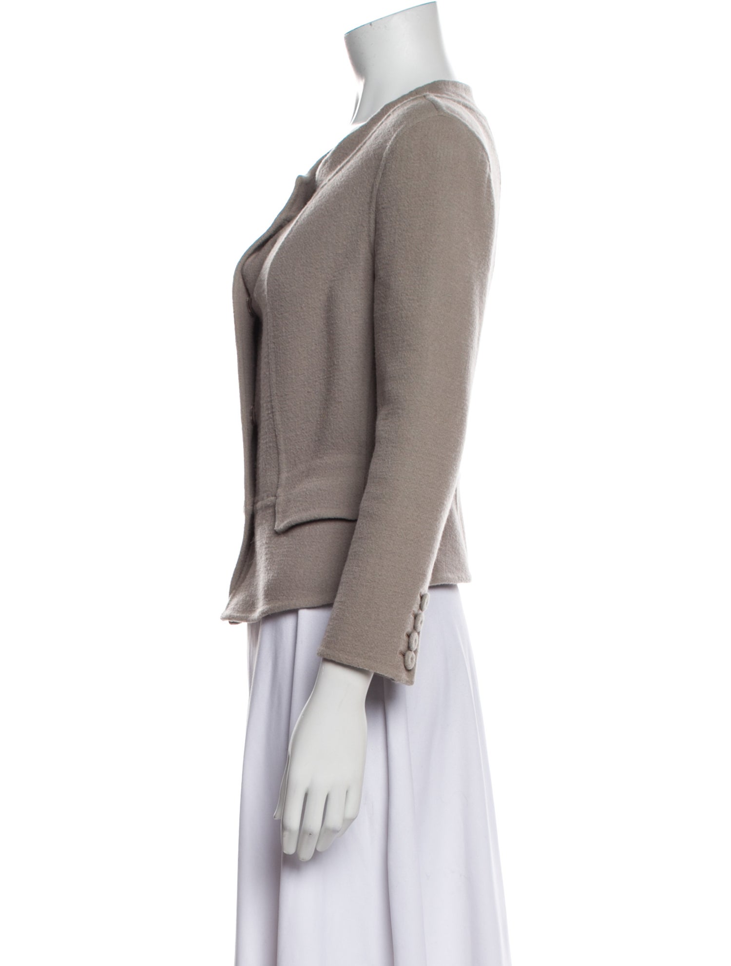 Fendi Virgin Wool Scoop Neck Sweater