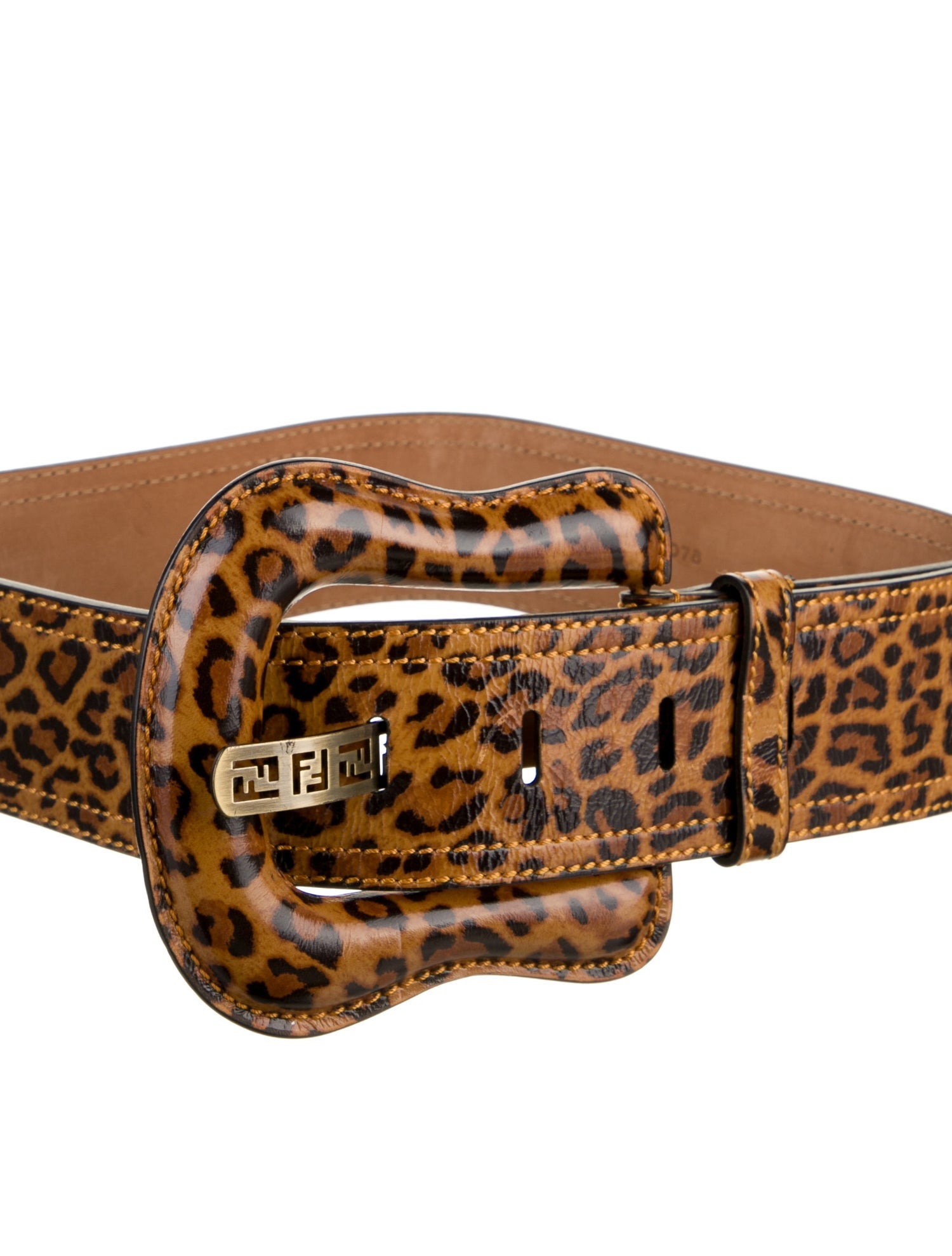 Fendi Wide Leather Belt