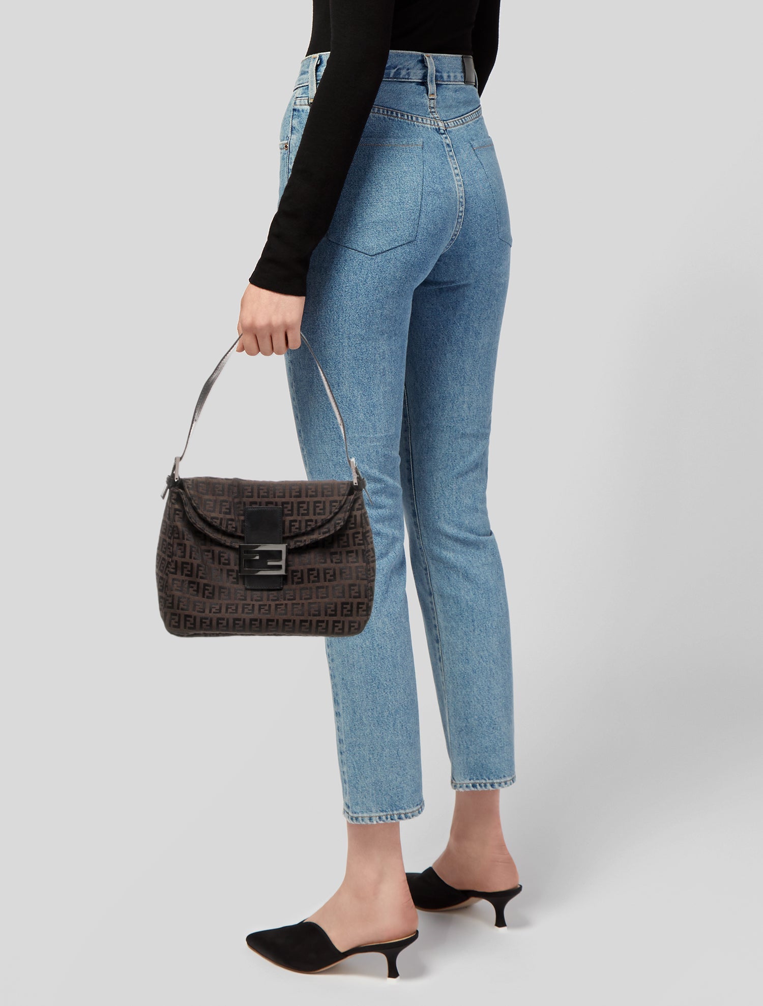 Fendi Zucchino FF Baguette Vintage