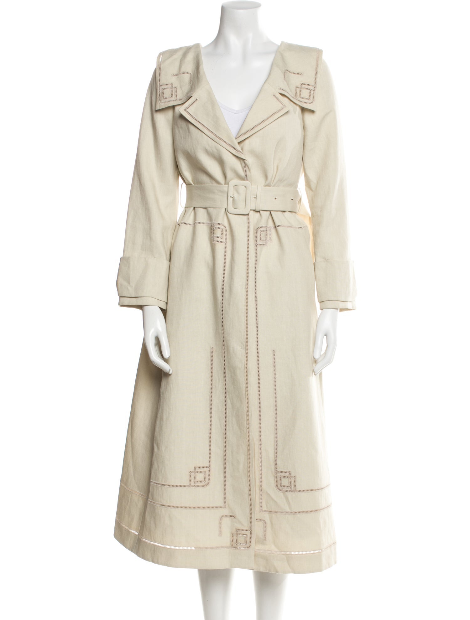 Fendi Linen Trench Coat