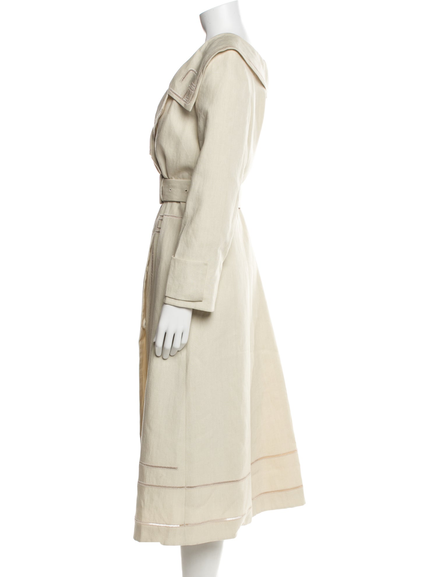 Fendi Linen Trench Coat