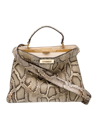 Fendi Snakeskin Peekaboo Large