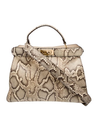 Fendi Snakeskin Peekaboo Large