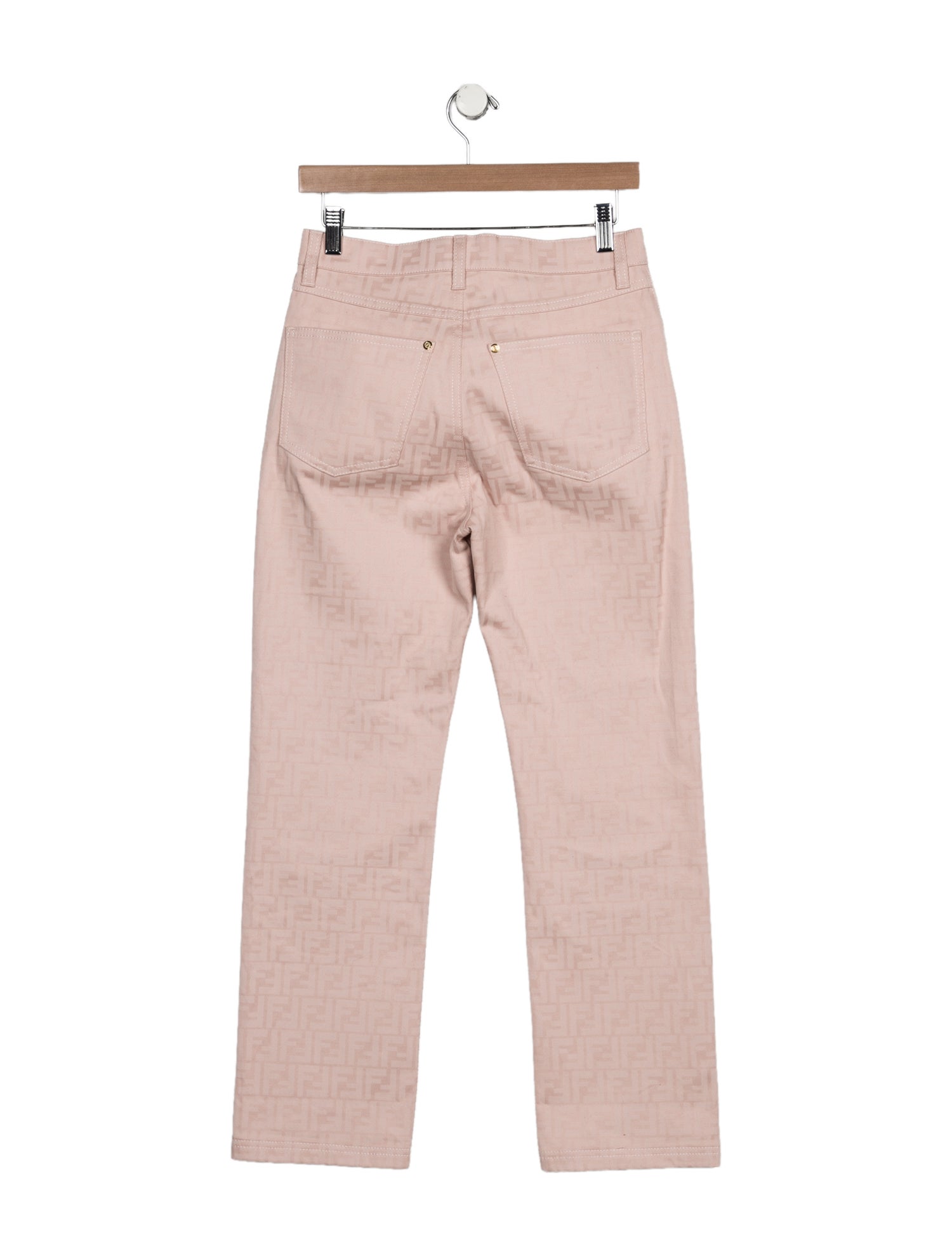 Fendi Mid-Rise Straight Leg Jeans