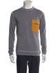 Fendi Virgin Wool Colorblock Pattern Pullover