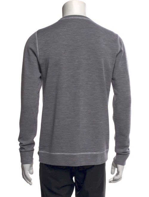 Fendi Virgin Wool Colorblock Pattern Pullover