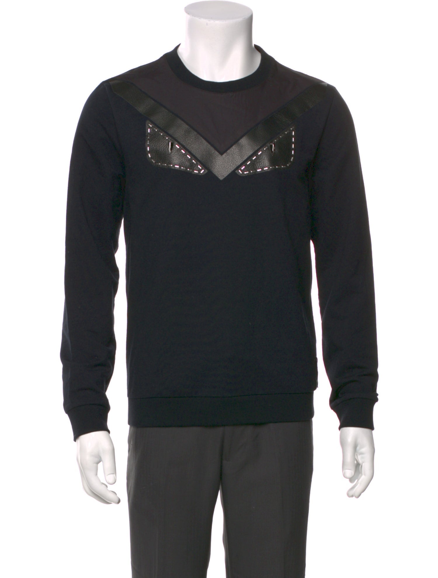 Fendi Monsters Motif Crew Neck Sweatshirt