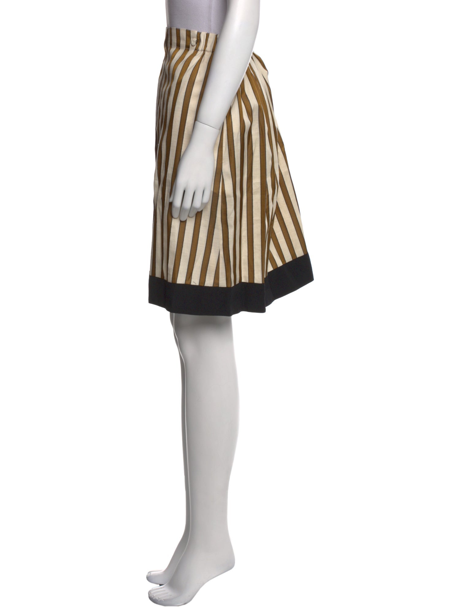 Fendi Striped Knee-Length Skirt
