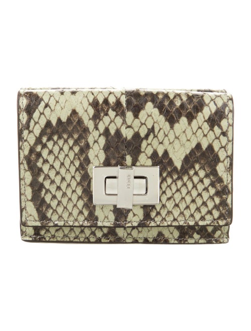 Fendi 2023 Python Compact Wallet