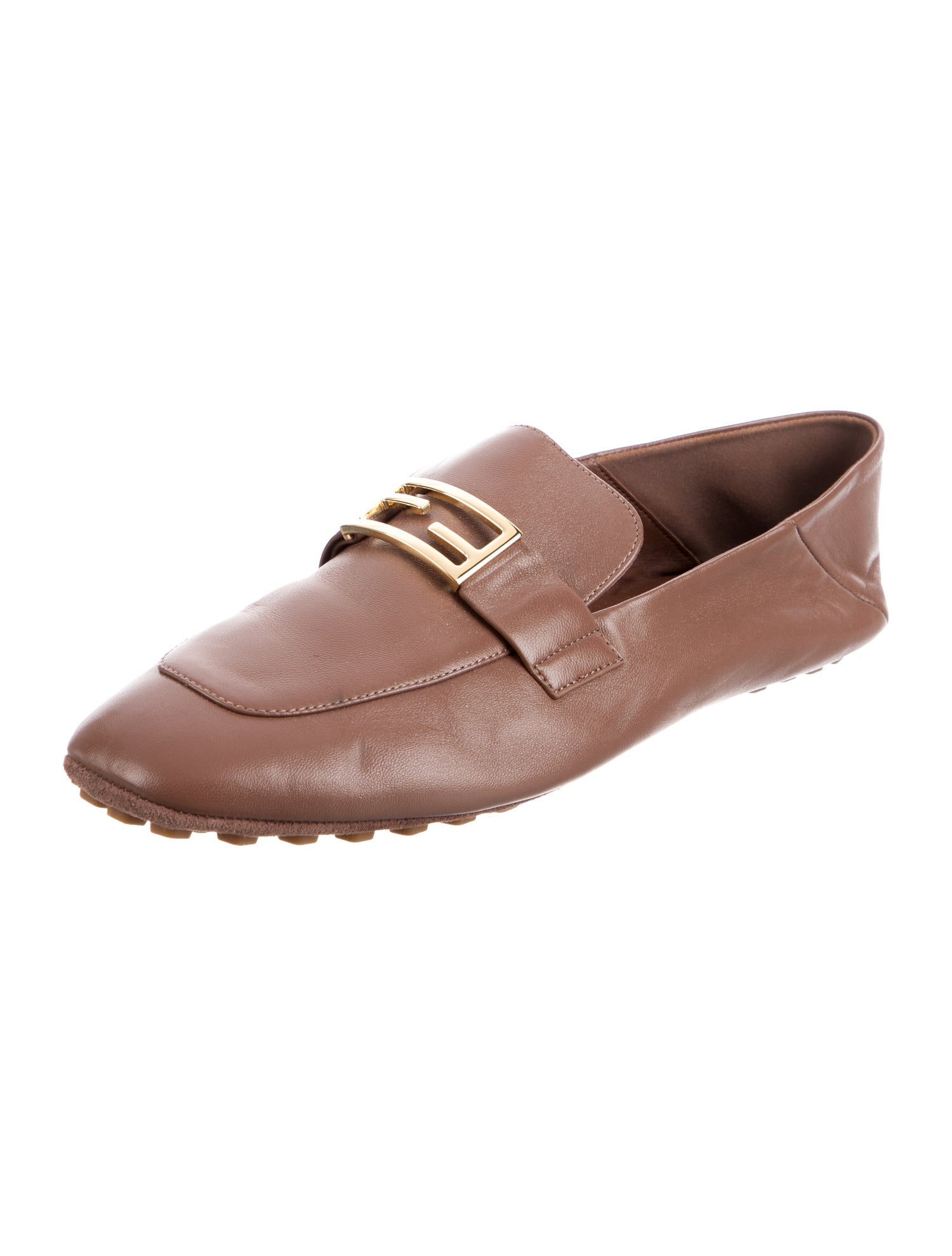 Fendi Leather Loafers