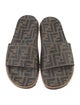 Fendi Zucca FF Logo Rubber Slides