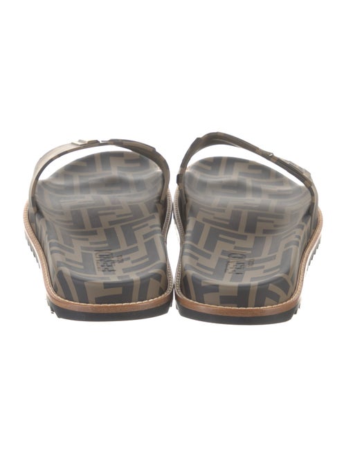 Fendi Zucca FF Logo Rubber Slides