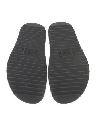 Fendi Zucca FF Logo Rubber Slides