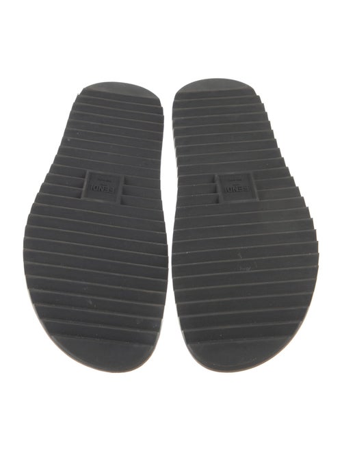 Fendi Zucca FF Logo Rubber Slides