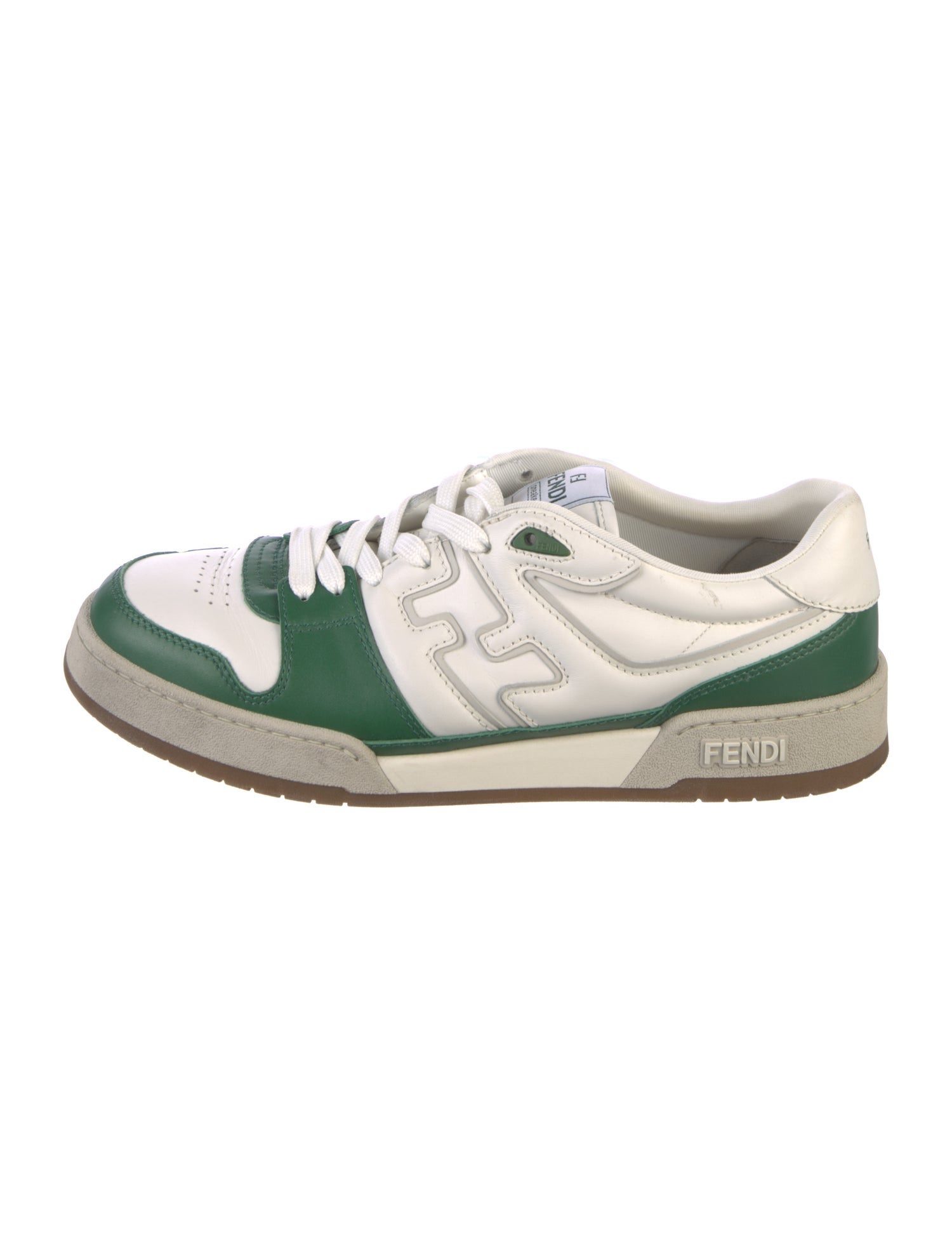Fendi Zucca FF Logo Leather Sneakers